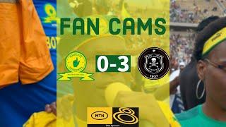 Mamelodi Sundowns 0-3 Orlando Pirates | Fan Cams | Reaction from the stands | MTN 8