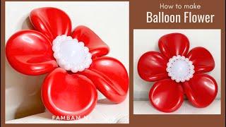 How to make Beautiful Flower Balloon (Cómo hacer un hermoso globo de flores)
