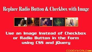 Replace Radio Button and Checkbox with Image using jQuery