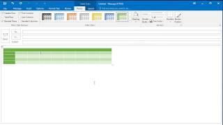 How to Insert and Format a Table in Outlook