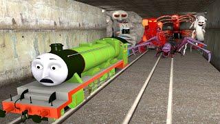 Building a Thomas Train Chased By Cursed Train Monster in Garry's Mod