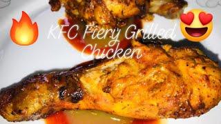 KFC Fiery GRILLED Chicken Recipe  MICROWAVE & PAN/TAWA FRY STYLE  #KFC #FieryGrilledChicken.