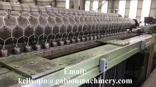 Three twist galvanised wire gabion mesh machine