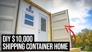 Check out my $10,000 SHIPPING CONTAINER HOME | 20ft Shipping Container Home Tour