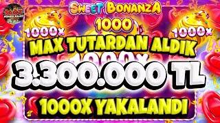 Sweet Bonanza 1000 | MAX TUTARDAN ALDIM MERVEYİ DELİRTTİM 3.300.000 TL İLE PAÇAYI KURTARDIK !