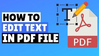 How to Edit Text in PDF File