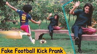 Fake Football Kick Prank - Funny Reactions @Fahad_Dean