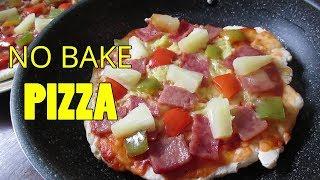 No Bake Pizza | Homemade Pizza without Oven | How to make Hawaiian Pizza