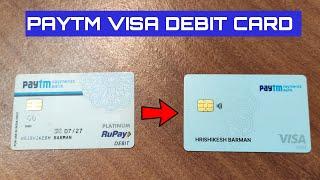 paytm payment bank visa debit card unboxing | how to active paytm atm card