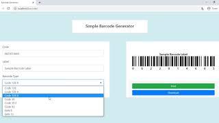 Simple Barcode Generator using PHP/JavaScript