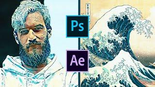 Create Amazing AI ANIMATIONS w/ Adobe Photoshop & After Effects ! NEURAL FILTER TUTORIAL