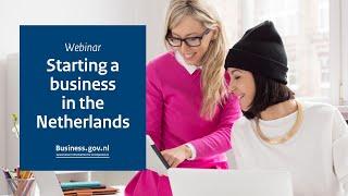 Webinar: Starting a business in the Netherlands