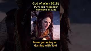 POV: You misgender someone in 2023 - God of War (2018) #shorts