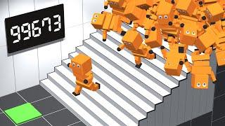 AI Learns to Use Stairs (deep reinforcement learning)