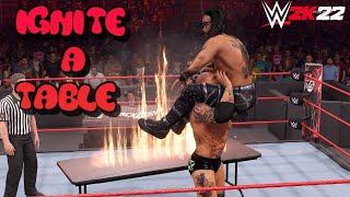 WWE 2K22 - How To Ignite a Table