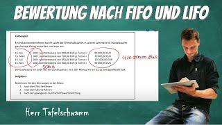 Bewertung des Umlaufvermögens - Fifo / Lifo / gewogener Durchschnitt - Einfach erklärt mit Beispiel