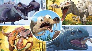 Ice Age Scrat's Nutty Adventure & Dawn of the Dinosaurs All Bosses (No Damage)