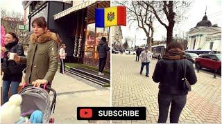 2022 Exploring CHISINAU streets, Republic of Moldova | Downtown walk | Beautiful women 