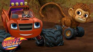 Blaze Gets Stuck in STICKY Mud! w/ AJ | 90 Minute Compilation | Blaze and the Monster Machines