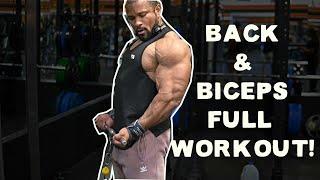 FULL BACK AND BICEP WORKOUT FOR MASS