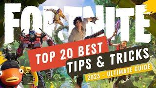 TOP 20 BEST TIPS AND TRICKS TO WIN FORTNITE - 2023 - ULTIMATE GUIDE