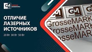 ️ Отличие лазерных источников 20 Вт / 30 Вт / 50 Вт (Raycus, IPG, JPT)