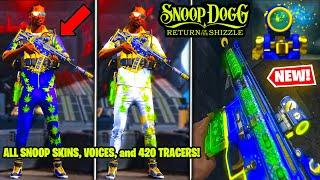 NEW SNOOP DOGG RETURN OF THE SHIZZLE BUNDLE  w/ 420 TRACERS in MW2 WARZONE! Life Of Da Party Taq 56