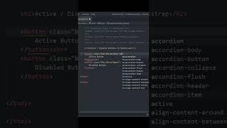 Active and Disabled Button in Bootstrap #bootstrap #active #button #shorts