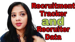 Recruitment Tracker|Recruiter Data| How to maintain Recruitment Tracker in Excel