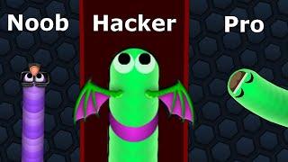 NOOB vs PRO vs HACKER in Slither.io #2