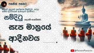 [8] සැප මාත්‍රයක ආදීනවය - 1 කොටස - [සම්දිටු සදහම් සාකච්ඡාව] - ගරු සිනෙත් ලක්ෂාන් මහතා