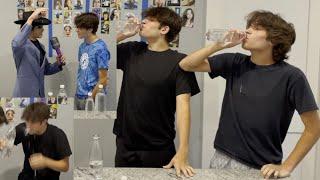 CHUG CHALLANGE *Chris is in pain* Triplet Tournament Part 2 !!