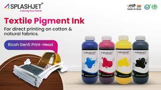 Digital Textile Pigment Ink for Ricoh Gen5 | Direct Printing on Cotton - Splashjet Inkjet Inks