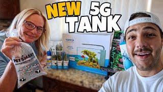 SURPRISING My MOM with Her Own AQUARIUM!!