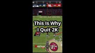 Why I quit NBA 2k22!!! #shorts