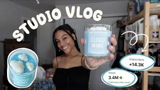 The candle that made me go VIRAL  Studio Vlog No. 1  The making of Cloud Nine