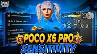 POCO X6 PROBEST SENSITIVITY CODE+CONTROL SETTINGS BGMI/PUBG MOBILE | BGMI AFTER UPDATE 3.3