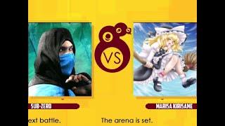 (M.U.G.E.N Single) Sub-Zero MK1 VS Marisa Kirisame (Vore)