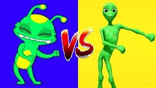 Dame tu Cosita Challenge | Groovy Dancing with his Funny Alien Dance | Learn the Colors for Kids