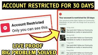 How To Remove Account Restricted From Facebook Account | Account Restricted Only You Can See This