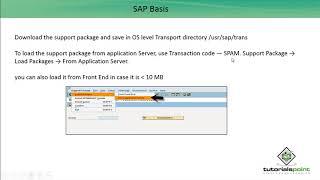 SAP Basis - Implementing Support Package