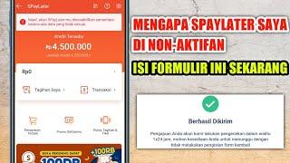 Update Terbaru Mengapa Spaylater Saya Dinonaktifkan ⁉️