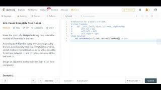 222 .Count Complete Tree Nodes Solution in Python @m-coders