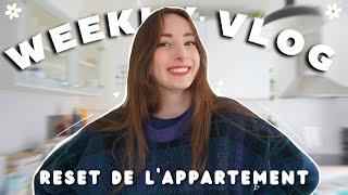 WEEKLY VLOG: APARTMENT RESET (cleaning, tidying, decorating, shopping)