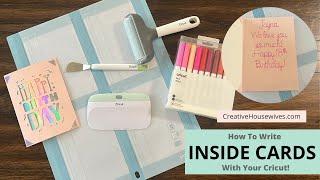 How to Write Inside Cards with Cricut!