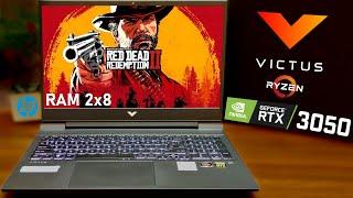 HP Victus | RTX 3050 | Red Dead Redemption 2 | DLSS | 5600H | 2x8GB | Gameplay Benchmarks