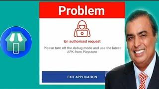 Jio Pos Lite App Un Authorised Request Problem Please Turn Off debug Mode Jio Pos Lite Problem 2023