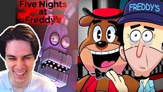 СМЕШНОЙ FNAF ! ТОП МУЛЬТИК ФРЕДДИ И ДРУЗЬЯ ! - Fazbear & Friends Reaction - Реакция