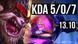 KLED vs KENNEN (TOP) | 5/0/7, 600+ games | KR Master | 13.10