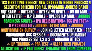 TCS BIGGEST CHANGE IN HIRING PROCESS & SELECTION CRITERIA FROM JANUARY 2025 | NQT EXAM TO ONBOARDING